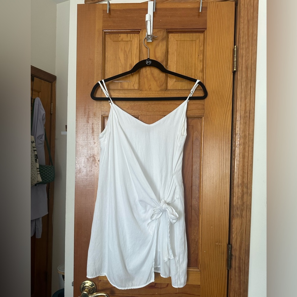 White Tie Mini Dress Size S